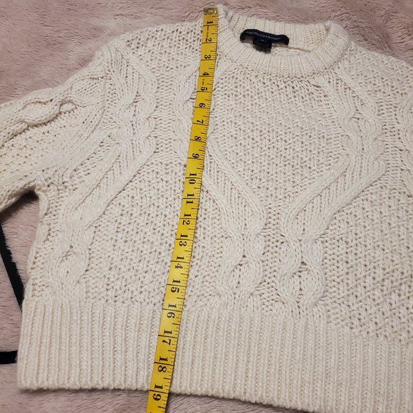 FCUK Kalina Cable Knit Jumper Sweater in Classic Cream - Picture 10 of 14